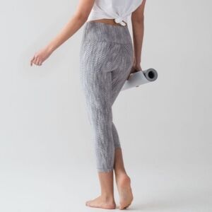 lululemon athletica Black and White Herringbone Leggings